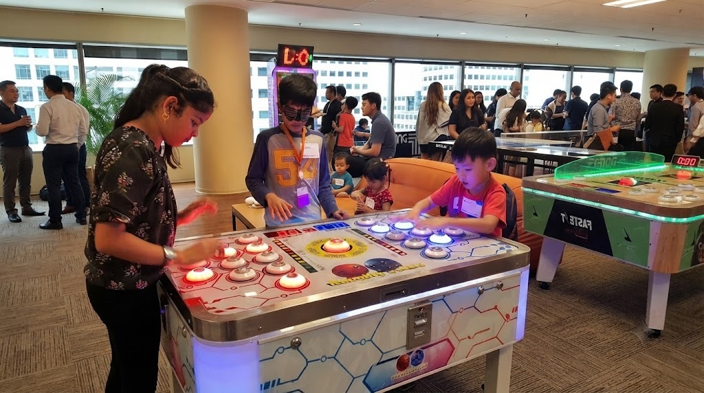 Naughty Beans carnival game setup at a Delhi event