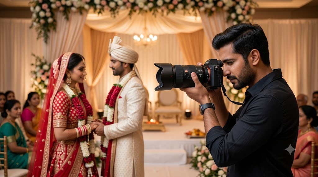Wedding photographer cost in India package-wise