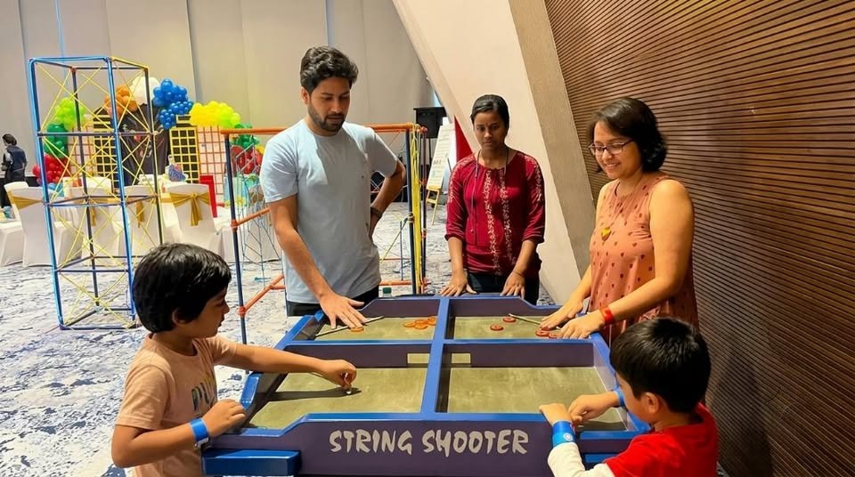 Sling Puck Game On Rent at an IMT Manesar corporate event