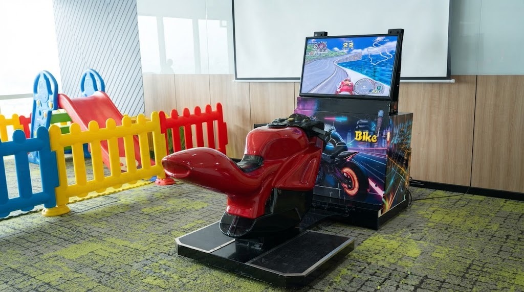 Bike simulator corner on rent for corporate and festival events in Chennai