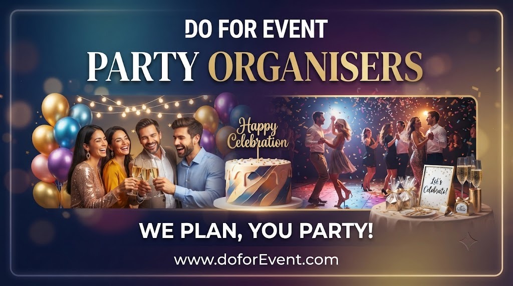 Party Planning Experts in Gurgaon planning a themed celebration setup