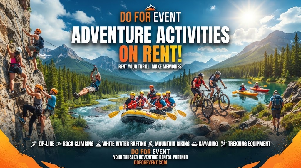 Adventure activities setup for events in Delhi