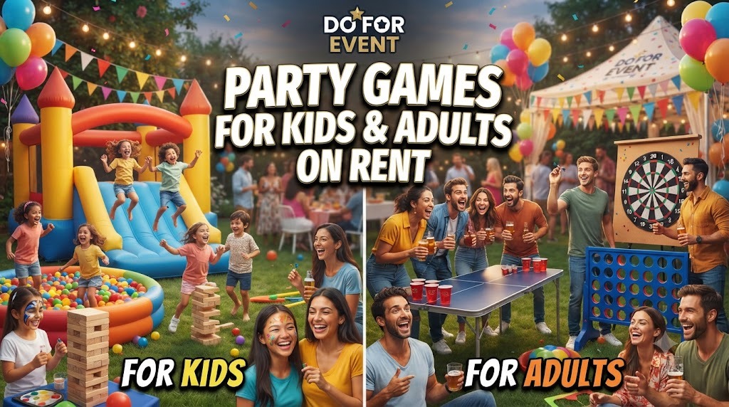 Party Games for Kids & Adult On Rent in Agra - professional event game setup
