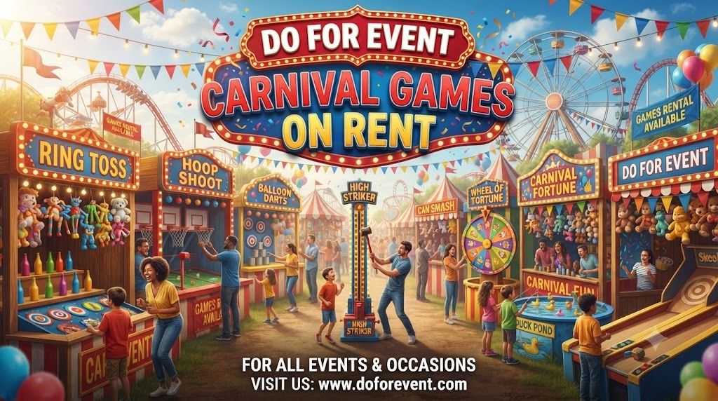 Carnival Games On Rent service arranged for an event in Visakhapatnam