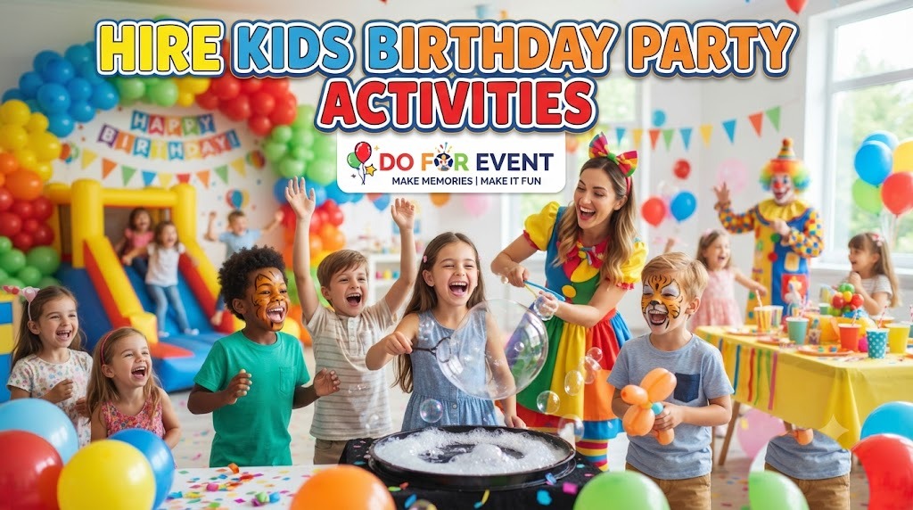 Hire Kids Birthday Party Activities service arranged for an event in Mysore