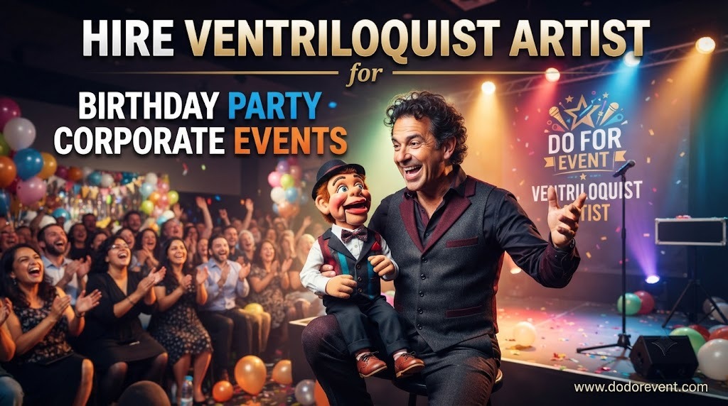 Hire Ventriloquist Artist for Birthday Party, Corporate Events service arranged for an event in Gurgaon