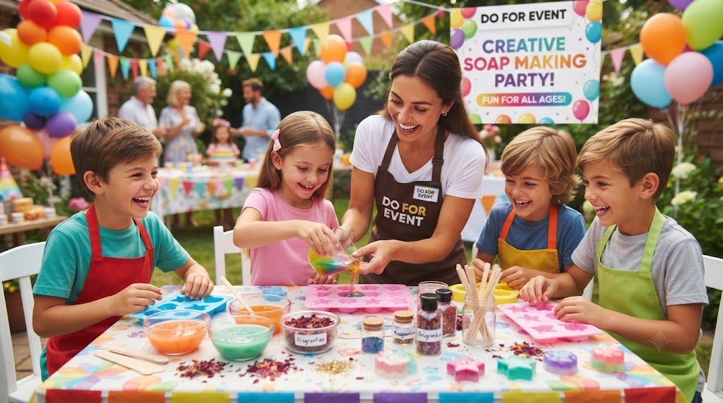 Hire Soap Making Activity for kids birthday party & Events service arranged for an event in Faridabad