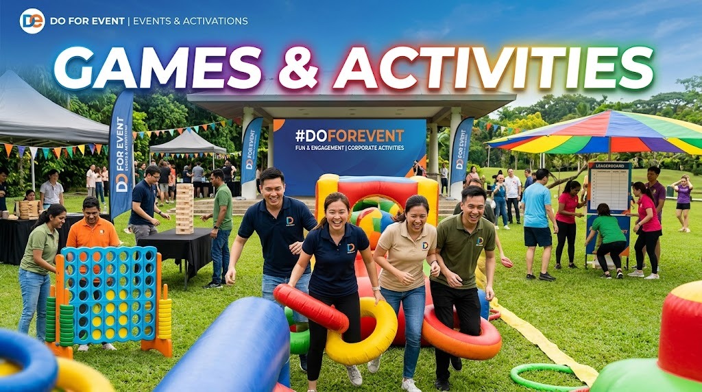 Games and activities setup for events in Noida