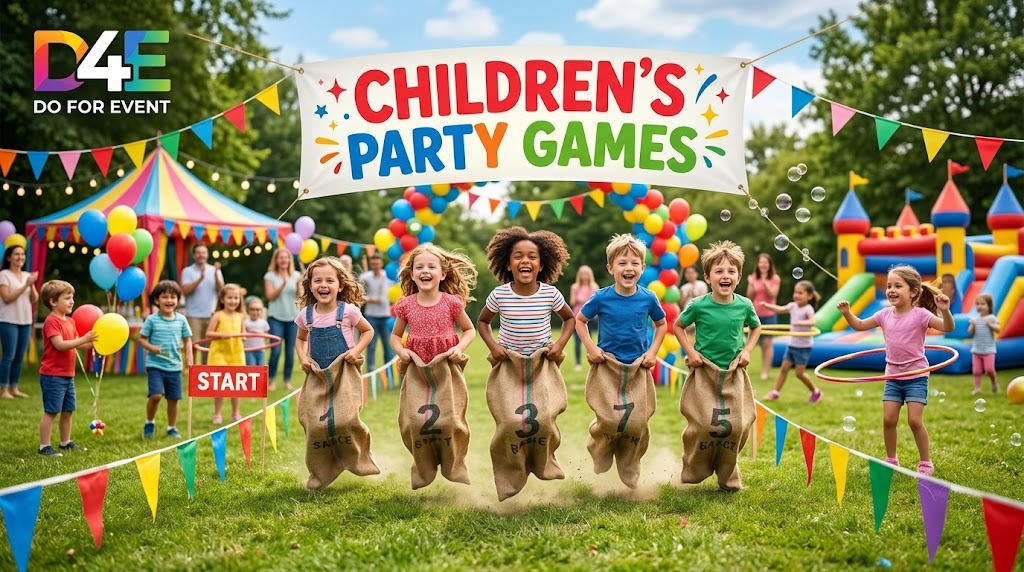 Children's party games setup for events in Mysore