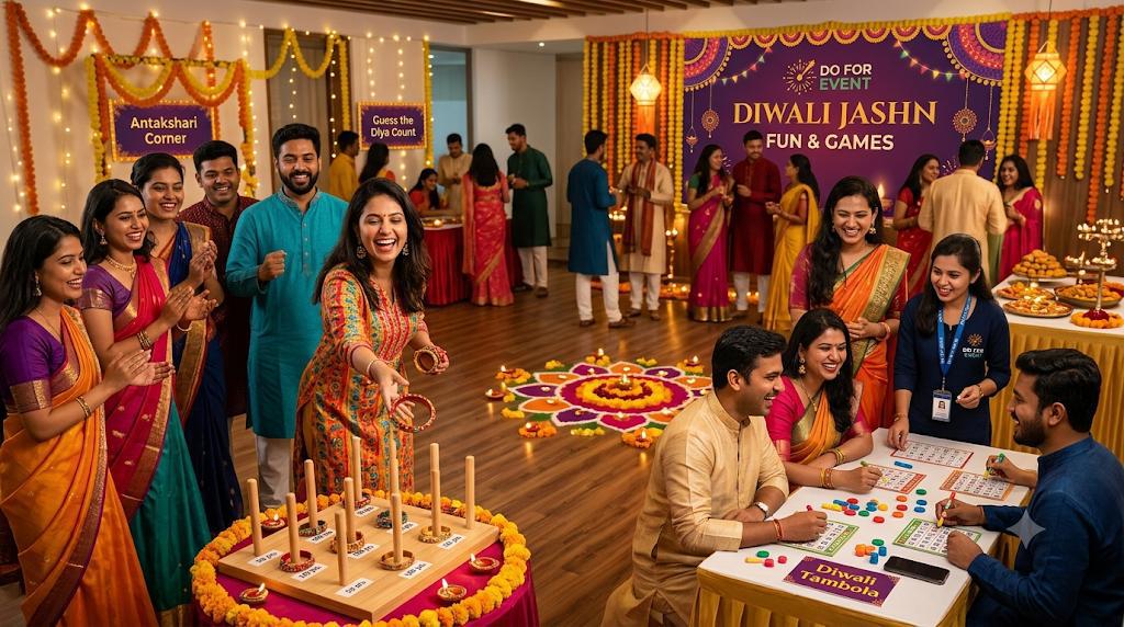 Diwali Party Games & Activities On Rent experience in Bangalore - event setup 1
