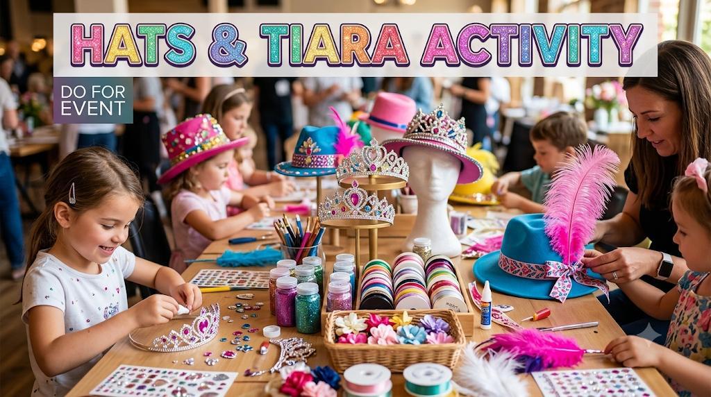 Hats & Tiara activity on rent experience in Bangalore - event setup 1
