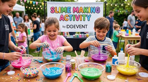 Slime Making Activity On Rent experience in Manesar - event setup 1