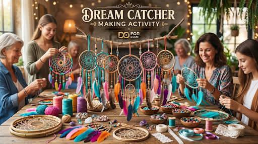 Dream Catcher Making Activity On Rent experience in Manesar - event setup 1