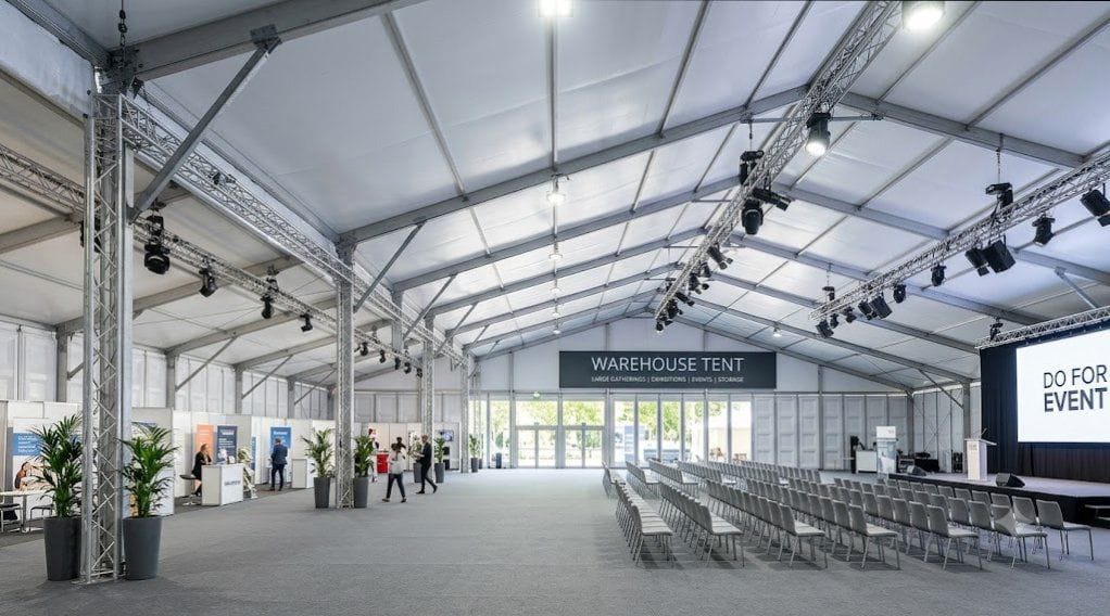 Warehouse Tent On Rent setup and event coordination in Bareilly