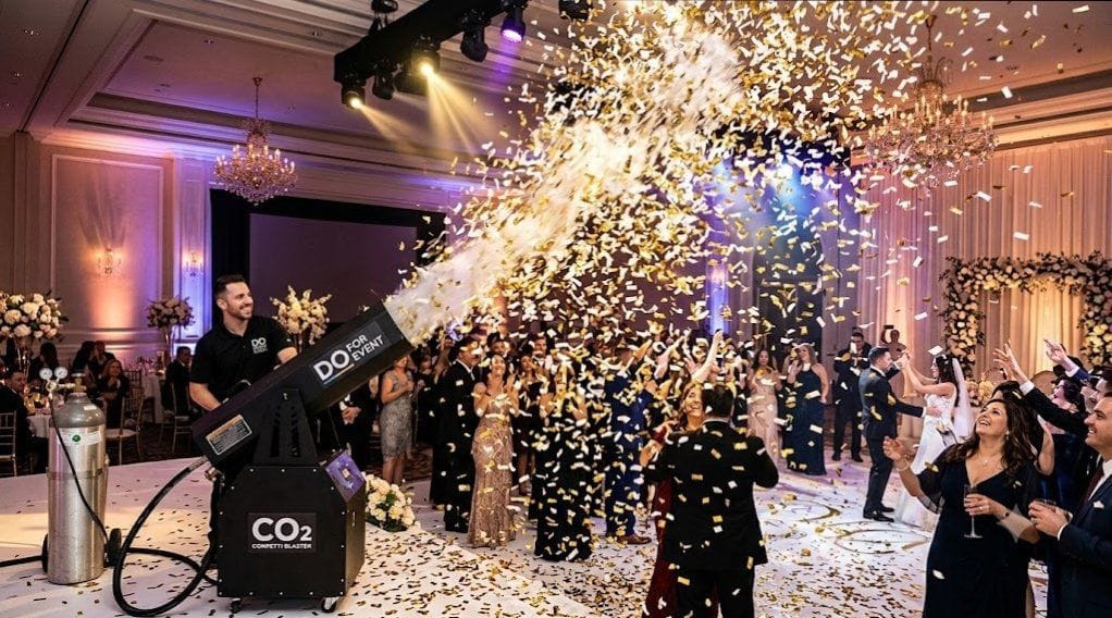 Co2 Confetti Blaster Wedding & Events setup and event coordination in Manesar